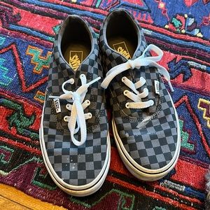 Vans Doheny Black & Gray Checkerboard Shoes Sz 5.5